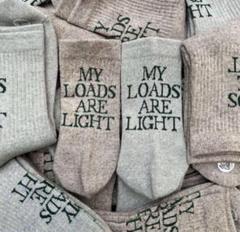 MY LOADS ARE LIGHT ALWAYTH CREEK ソックス ALWAYTH×MY LOADS ARE LIGHT, TEXT