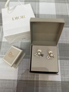 Dior ダイヤモンド CD ロゴ ピアス シルバー 925 美品 レア