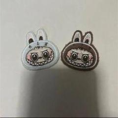 ウサギキャラクター ピンバッチ 2個セット
