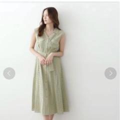ジルバイジルスチュアート　カットアウトコットンレースワンピース