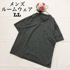 メンズ　半袖カットソー　ドライ　ルームウェア　LL ゆったりサイズ　グレー