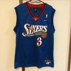 ゲームシャツ シクサーズ アイバーソン 古着 90s Champion 