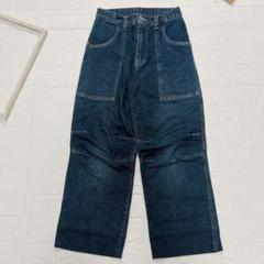 GAP ギャップ デニム カーゴパンツ ダークブルー キッズサイズ ゆったりめ