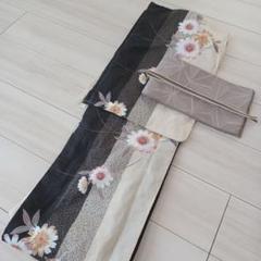 新品☆呉服屋♪大人上品な縞柄スレンダー夏着物 浴衣3点セット