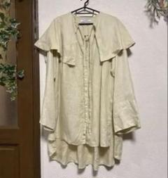 【新品未使用】エトレトウキョウ　レースカフリネンギャザーブラウス　ヴィンテージ エトレトウキョウレースカフリネンギャザーブラウス