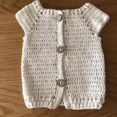 未使用　ハンドメイド　ベビー　ベストとレッグウォーマー