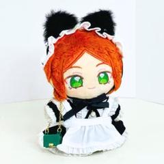 ✲10～12㎝メイド服 ロリータ 猫耳 ぬいぐるみ服 ぬい服 いつ