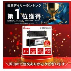 G-Storategy SSD 2TB M.2 ヒートシンク付き PS5