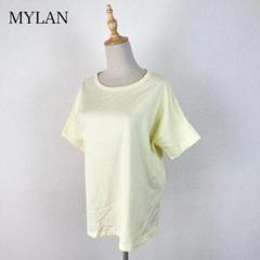 MYLAN マイラン 半袖Tシャツ フリーサイズ バックロゴ ベージュ系 2025年最新】マイラン レディース 半袖(Tシャツ) Tシャツ