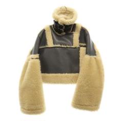 【再お値下げ】sacai ファー付き ウールコート 定価189,000円 再お値下げ】sacai ファー付き ウールコート 定価189,