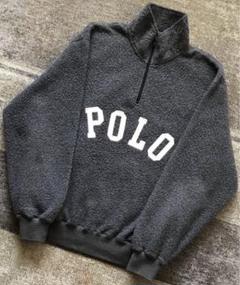 万能アイテム POLOワッペン 90s POLO SPORT フリースジャケット