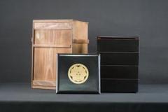 木曽漆器 五段重 家紋入り 重箱 ② 楽天市場】越前漆器 家紋入り 木製 三段重箱 : 漆器 久太郎