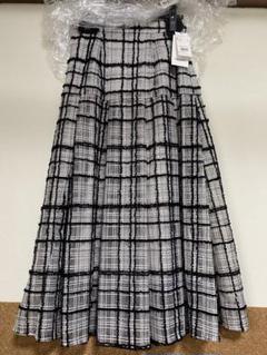 極美品 新品 タグ付き スナイデル シアーチェックボリューム