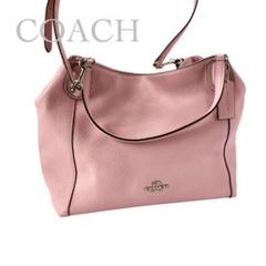 値下げ【美品】COACH コーチ ピンクショルダーバッグ