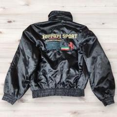 ◯Ferrari ナイロンジャケット 黒 Ferrari × MAGNETI MARELLI 刺繍ナイロンジャケット M - メルカリ