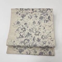 名古屋帯 真綿紬 花唐草 八寸 正絹 着物 HO-1122 - メルカリ
