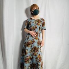 デッドストック 80sヴィンテージ FILM-F 花柄レトロワンピース