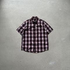 90s Y2K vintage air walk テック 半袖 チェックシャツ vintage y2k チェックシャツ 半袖シャツ チェックワークシャツ