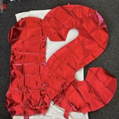 大きい 赤色 数字 18 バルーン飾り セット100cm (レッド, 18)