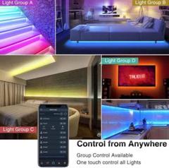 【人気商品✨お部屋のムードアップ❕リモコン付き✨】LEDテープライト 10M