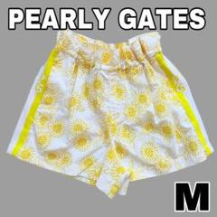 パーリーゲイツノースリーブシャツ ショートパンツ　セット　ひまわり パーリーゲイツノースリーブシャツ ショートパンツ セット