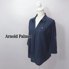 ★Arnold Palmer 7分袖シャツ ロールアップ可 ネイビー