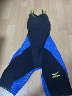 Mizuno FINA認証 水着 黒/青 ストライプ