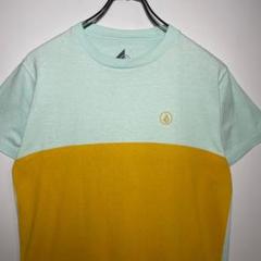 VOLCOM　ボルコム　Tシャツ　サイズS　切替　ワンポイントロゴ　希少　古着