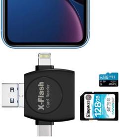 SDカードリーダーTFカード兼用 OTG機能 (4 in 1) ♥SALE価格♥