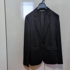 m6275【美品 アンタイトル】ビジネス パンツスーツ 上下 XL-2XL 黒 通勤・セレモニーどちらも着まわす「フォーマルセットアップ