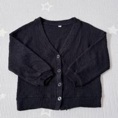 西松屋 子供服 トップス カーディガン ボタン　長袖 黒 ブラック 100
