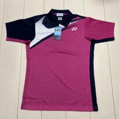 YONEX バドミントンシャツ S ピンク/ネイビー