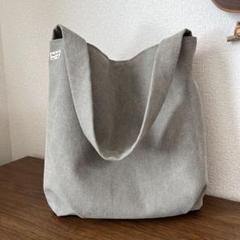 ハンドメイド　肩掛けトートバッグ　グレージュ　ヴィンテージ加工11号帆布