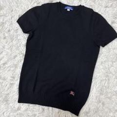 y2k 希少 バーバリーブルーレーベル 半袖ロゴニット y2k✨️ BURBERRY BLUE LABEL 半袖 ロゴ ニット - メルカリ
