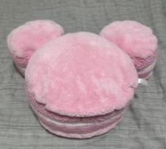 ディズニー　ミッキーマカロンクッション　ピンク