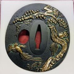 金色の鳥と植物の鍔(つば) - メルカリ