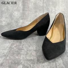 グラシア【M】パンプス ポインテッドトゥ ミドルヒール チャンキー スエード