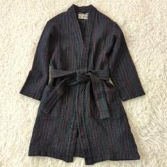 WACKO MARIA ワコマリア ガウンコート マルチストライプ イタリア生地 WACKO MARIA (ワコマリア) MULTI STRIPED GOWN COAT (マルチ