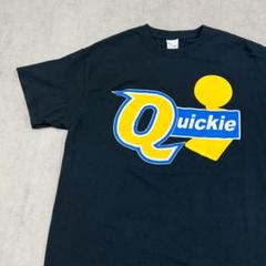 Quickie　ビッグロゴ　トップス　半袖　Tシャツ　古着　ブラック　黒　M