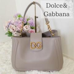 美品✨Dolce & Gabbana AMORE カーフレザー ショルダーバッグ