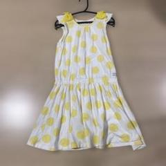 中古mikihou se水玉ノースリーブワンピース 140cm