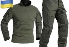 新品ウクライナ軍タクティカル戦闘服上下とワッペンセット
