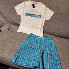 BURBERRY'S☆ロゴ Tシャツ チェックパンツ セット