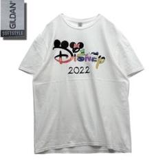 Disney 2022 Tシャツ GILDAN ホワイト L 輸入 古着