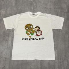 90s McGross ヴィンテージ　Tシャツ　韓国　仮面　キャラ　KOREA