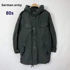 80s ドイツ軍 黒染め フィールドパーカー モッズコート ミリタリー S70b