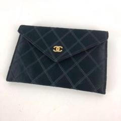CHANEL シャネル ココマーク 財布 ネイビー 小物 レディース ブランド