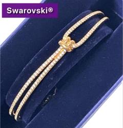 【美品】 スワロフスキー ブレスレット バングル ゴールド 箱付き　アクセサリー 2025年最新】Swarovski 付属品：箱 ブレスレットの人気アイテム