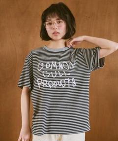 common gull products. 青虫ボーダー　パープル Lサイズ common gull products.（コモンガルプロダクツ）の「青虫