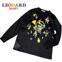 LEONARD SPORTの鳥と花の紺色チュニック　サイズ44 LEONARD SPORTの鳥と花の紺色チュニック サイズ44